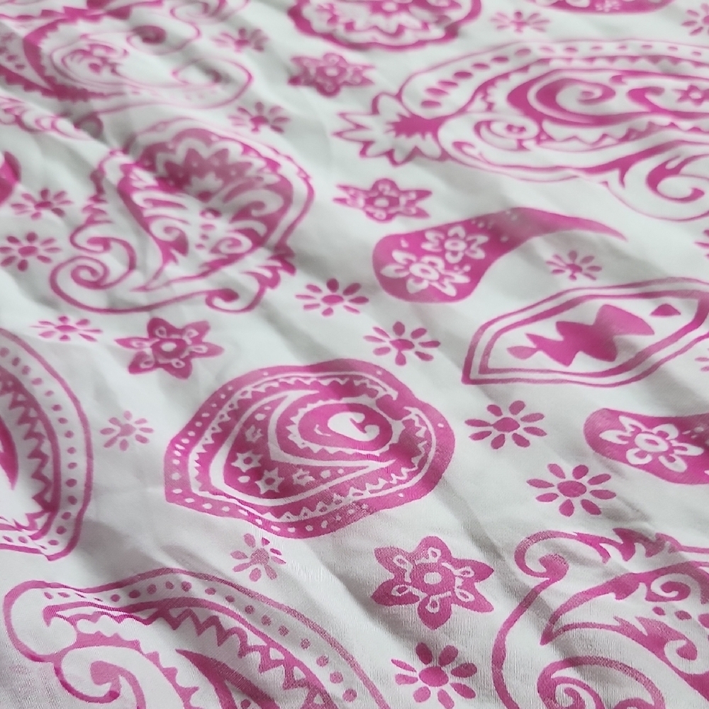 Pink Paisley Scarf